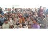 Independent candidate, Pawan Khajuria during an election meeting in Udhampur East on Sunday.