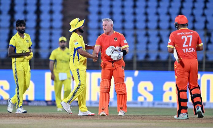Morne van Wyk’s shaking hand with Suresh Raina during a match at Jodhpur. Morne van Wyk’s shaking hand with Suresh Raina during a match at Jodhpur.