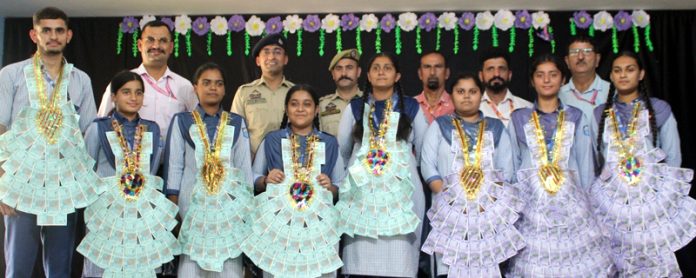 Students posing along with dignitaries during drug awareness programme. Students posing along with dignitaries during drug awareness programme.