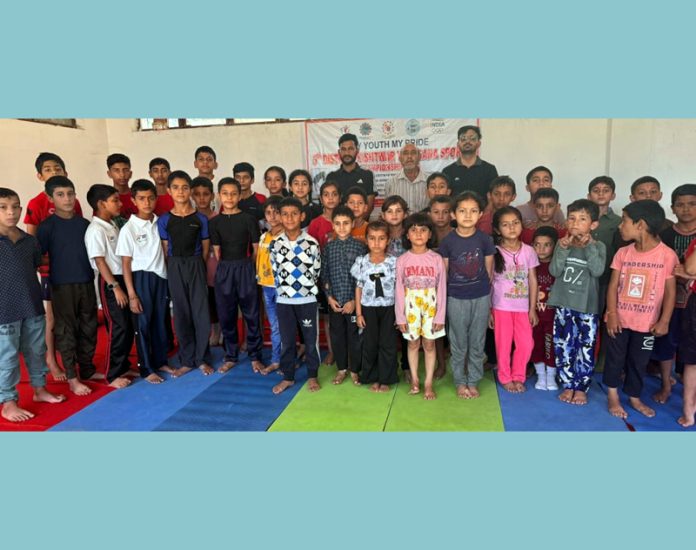 Young Yogasana athletes posing for group photograph. Young Yogasana athletes posing for group photograph.