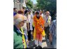 District president DPAP, Gaurav Chopra during an election campaign at Jammu on Tuesday.