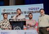DEO Jammu speaking during a SVEEP event on Friday.