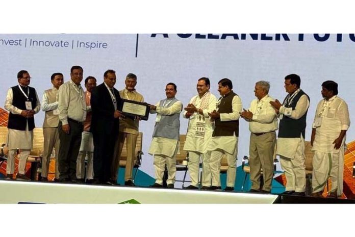 Commissioner Secretary S&T Saurabh Bhagat receiving award. Commissioner Secretary S&T Saurabh Bhagat receiving award.