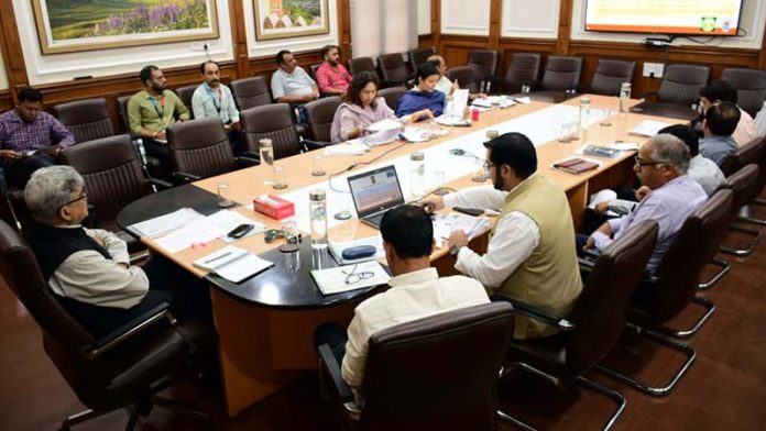 CS, Atal Dulloo chairing a meeting on Friday. CS, Atal Dulloo chairing a meeting on Friday.