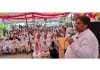 Cong leader Raman Bhalla addressing public meeting in R S Pura.