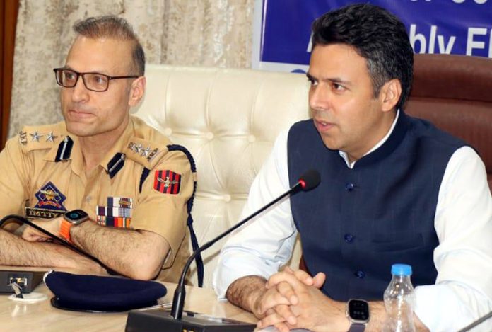 Dr Bilal Mohi-Ud-Din Bhat chairing a meeting on Tuesday. Dr Bilal Mohi-Ud-Din Bhat chairing a meeting on Tuesday.