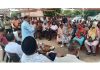 BJP candidate from Ramgarh and former Minister, D K Manyal addressing an election meeting in his constituency on Friday.