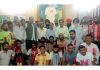 Senior NC leaders, Rattan Lal Gupta and others during joining function in Jammu on Tuesday.