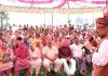 Senior BJP leader Devender Singh Rana addressing election meeting.