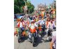 BJP activists taking out bike rally in Jammu East on Monday.