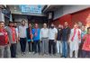 NC leaders Dr Vikas and Ankush Abrol during election meeting in Jammu.