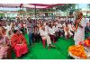 BJP candidate for Samba, SS Slathia addressing an election rally at a Samba village on Wednesday.