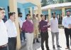 General Observer and DEO Rajouri inspecting polling station near LoC in Rajouri on Thursday.