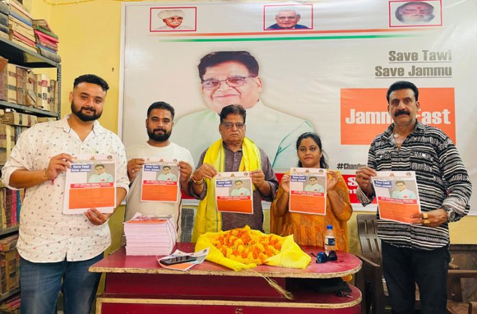 Chander Mohan Sharma releasing LoC in Jammu on Wednesday. Chander Mohan Sharma releasing LoC in Jammu on Wednesday.