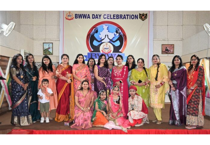 Members of BSF Wives Welfare Association with child artists during celebration of BWWA Day. Members of BSF Wives Welfare Association with child artists during celebration of BWWA Day.