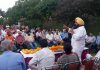 Senior Congress leader, Taranjit Singh Tony addressing a public meeting in Jammu on Thursday.