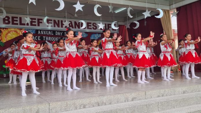 Students performing during an Annual Day programme at Carmel Convent School. Students performing during an Annual Day programme at Carmel Convent School.