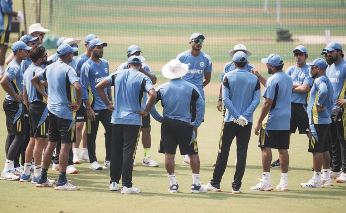 Team India's practice session