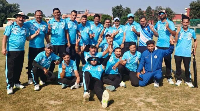 Winning team posing for group photograph. Winning team posing for group photograph.