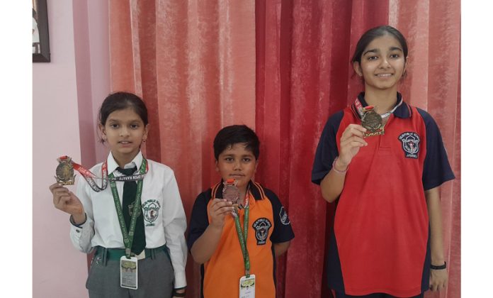 Students of DPS Jammu display Gold medals they won at Invitational North India Open Karate-Do Championship 2024. Students of DPS Jammu display Gold medals they won at Invitational North India Open Karate-Do Championship 2024.