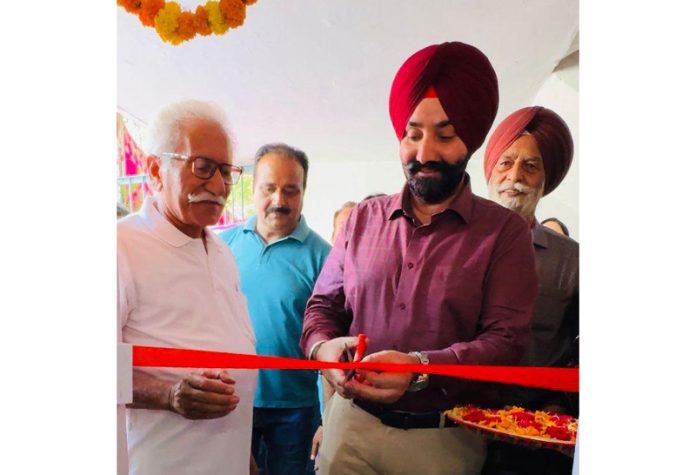 Labour Commissioner Charandeep Singh inaugurating a water cooler in the premises of Assistant Labour Commissioner in Jammu on Monday. Labour Commissioner Charandeep Singh inaugurating a water cooler in the premises of Assistant Labour Commissioner in Jammu on Monday.
