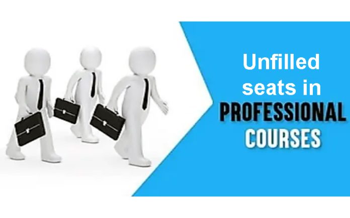 Unfilled seats in professional courses Unfilled seats in professional courses