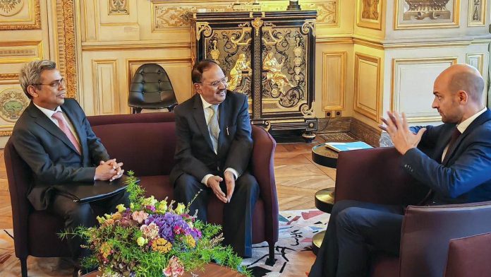 NSA Doval meets French Foreign Minister; shares perspective on wars in Europe, West Asia