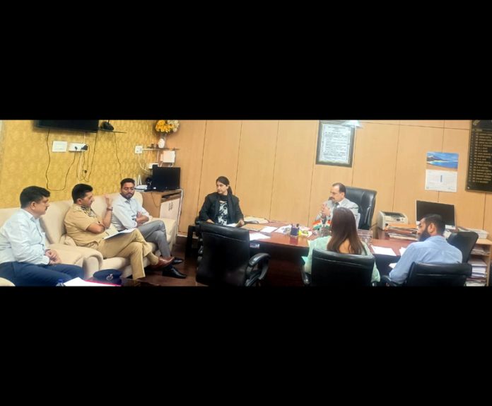 PDSJ Jammu YP Bourney chairing a coordination committee meeting in Jammu on Friday. PDSJ Jammu YP Bourney chairing a coordination committee meeting in Jammu on Friday.