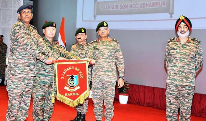 Lt Gen MV Suchindra Kumar GOC-in-C Northern Command inaugurating four NCC Units in Jammu, Kashmir, and Ladakh. Lt Gen MV Suchindra Kumar GOC-in-C Northern Command inaugurating four NCC Units in Jammu, Kashmir, and Ladakh.