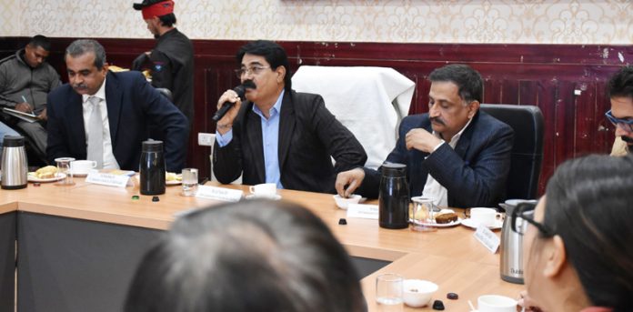 Income Tax officers during an awareness programme in Leh.