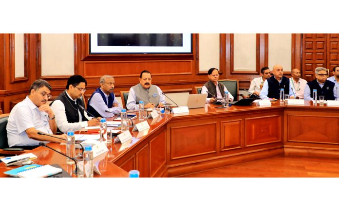 Union Minister Dr. Jitendra Singh addressing a special ‘National Learning Week’ session at PMO, South Block, New Delhi on Tuesday.Also seen are Principal Secretary to PM P.K. Misra and Advisors to PM Amit Khare and Tarun Kapoor. Union Minister Dr. Jitendra Singh addressing a special ‘National Learning Week’ session at PMO, South Block, New Delhi on Tuesday.Also seen are Principal Secretary to PM P.K. Misra and Advisors to PM Amit Khare and Tarun Kapoor.