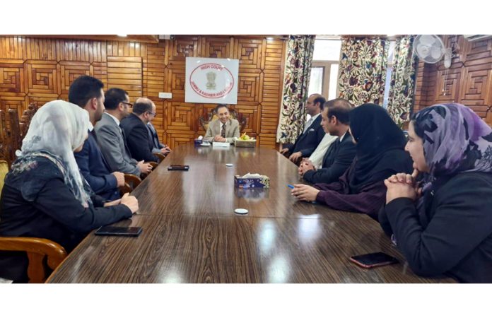 Chief Justice interacting with Judicial Officers of Pulwama. Chief Justice interacting with Judicial Officers of Pulwama.