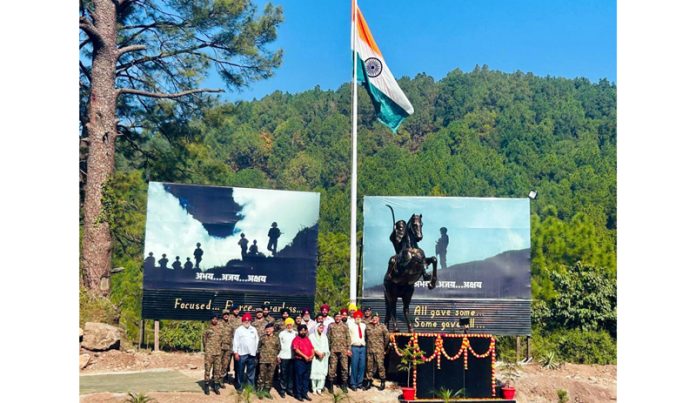 Statue of Baba Banda Bahadur being unveiled at Narian in Rajouri on Sunday. Statue of Baba Banda Bahadur being unveiled at Narian in Rajouri on Sunday.