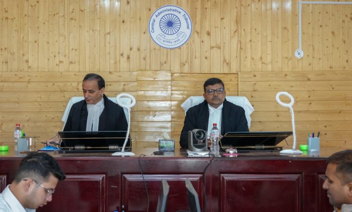 Judicial members of CAT Jammu Bench during its 3rd circuit sitting at Leh. Judicial members of CAT Jammu Bench during its 3rd circuit sitting at Leh.