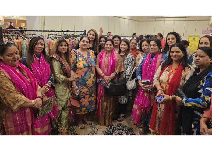 Ex-Minister Priya Sethi with other guests and organizers during an exhibition at Hotel Asia, Jammu. Ex-Minister Priya Sethi with other guests and organizers during an exhibition at Hotel Asia, Jammu.
