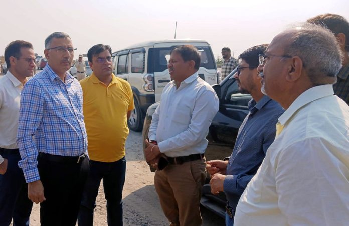 DC Samba during inspection of NH on Thursday.