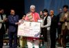 LG Manoj Sinha during Jashn-e-Sangam at Tagore hall in Srinagar.— Excelsior/Shakeel