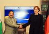 German Federal Minister of Education and Research, Bettina Stark-Watzinger calling on Union Minister Dr Jitendra Singh at New Delhi on Thursday.