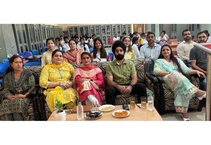 Bhupinder Singh, Officer Cyber Cell Jammu attending a function in RS Pura on Thursday. Bhupinder Singh, Officer Cyber Cell Jammu attending a function in RS Pura on Thursday.