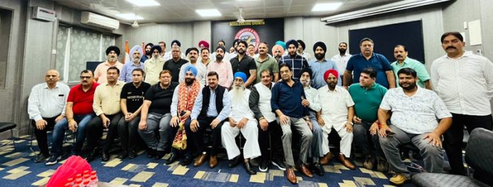 Members of JCCI and AJKTWA during joint meeting in Jammu. Members of JCCI and AJKTWA during joint meeting in Jammu.
