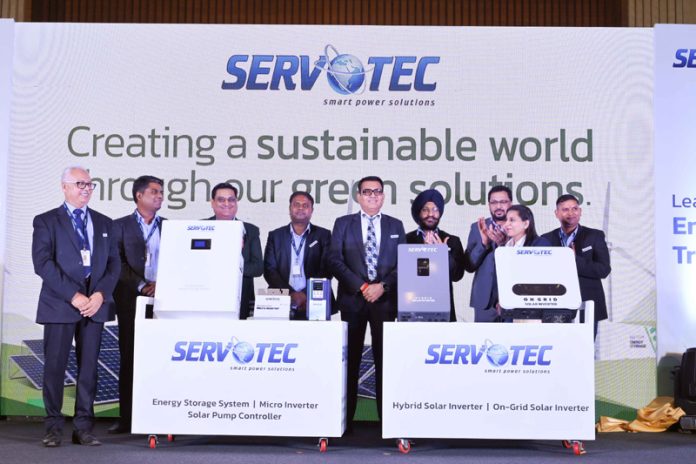 Raman Bhatia, MD of Servotech Power Systems launching new range of products in Jammu on Monday. Raman Bhatia, MD of Servotech Power Systems launching new range of products in Jammu on Monday.