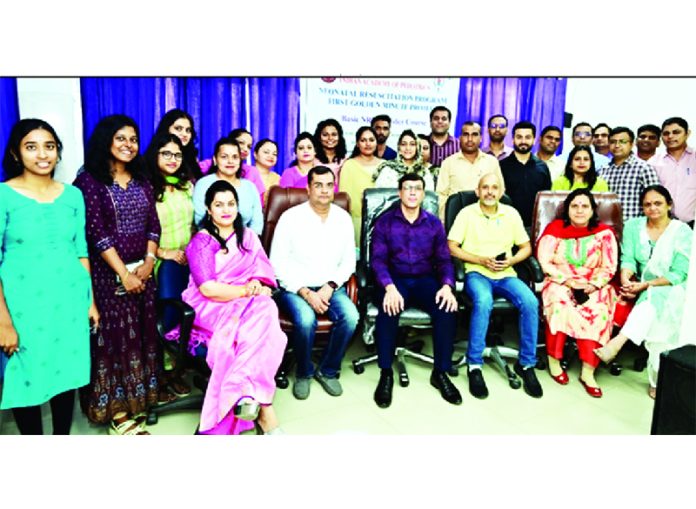 Health professionals posing together during a workshop at ESIC Model Hospital, Bari Brahmana, Samba. Health professionals posing together during a workshop at ESIC Model Hospital, Bari Brahmana, Samba.