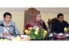DDC Chairperson Ganderbal chairing a meeting on Tuesday.