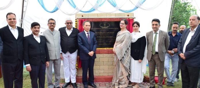 Chief Justice Lays Foundation Stone For Construction Of Mini-Auditorium At J&K Judicial Academy
