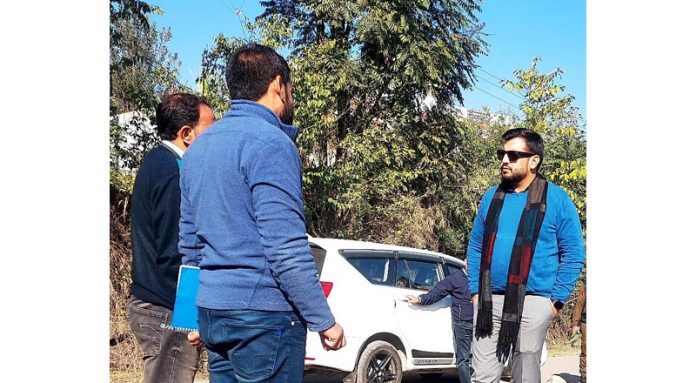 DC Rajouri Abhishek Sharma reviewing progress on JJM Schemes on Wednesday. DC Rajouri Abhishek Sharma reviewing progress on JJM Schemes on Wednesday.