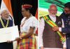 Guyana, Dominica Confer Top Awards On PM Modi