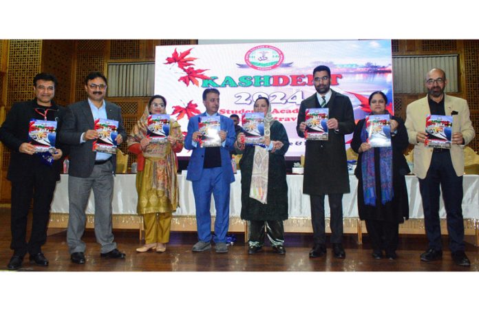 H&ME Minister Sakina Masood & others during a function at Srinagar.