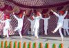 Students performing during a function organized at KVS Nagrota on Wednesday.