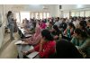 Vasudha Sharma interacting with Civil Services aspirants at SR College of Competitions.