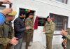 DGP Ladakh Dr S D Singh Jamwal and others during visit to Nubra.